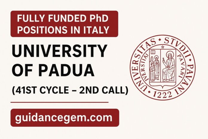University of Padua PhD Positions in Italy