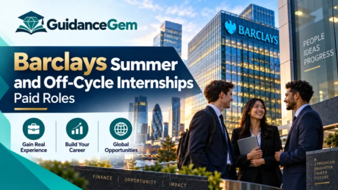 Barclays Summer and Off-Cycle Internships