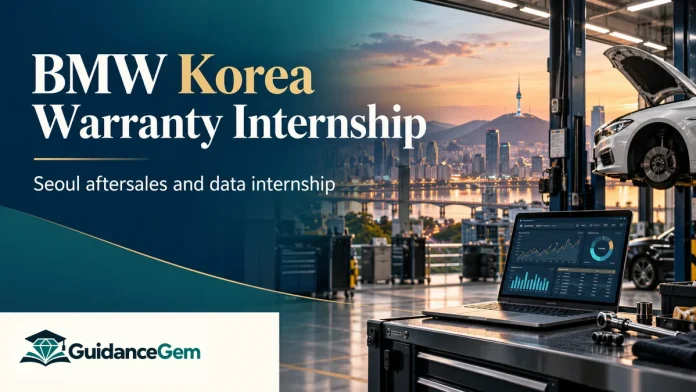 BMW Korea Warranty Internship